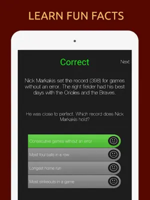 American Baseball Quiz android App screenshot 0