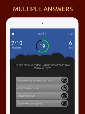 American Baseball Quiz android App screenshot 1