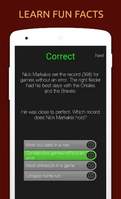 American Baseball Quiz android App screenshot 3