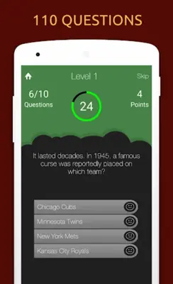 American Baseball Quiz android App screenshot 5